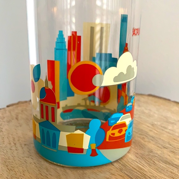 NWOT ✨Starbucks 2016✨ Atlanta YOU ARE HERE collection glass bottle with lid - Picture 5 of 7